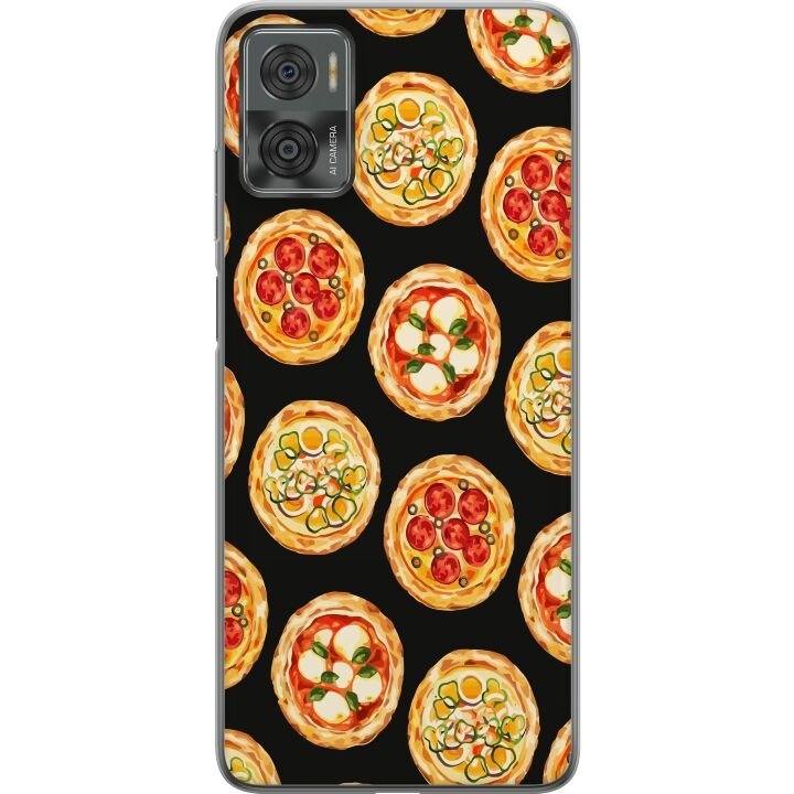 Mobilcover til Motorola Moto E22i med Pizza motiv i gruppen SMARTPHONES & TABLETS / Mobil Beskyttelse / Motorola hos TP E-commerce Nordic AB (A54165)