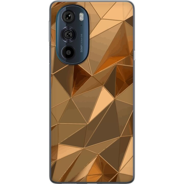 Mobilcover til Motorola Edge 30 Pro med 3D Guld motiv i gruppen SMARTPHONES & TABLETS / Mobil Beskyttelse / Motorola hos TP E-commerce Nordic AB (A54203)