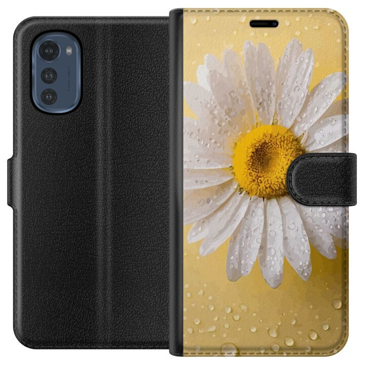 Tegnebogsetui til Motorola Moto E32s med Porcelænsblomst motiv i gruppen SMARTPHONES & TABLETS / Mobil Beskyttelse / Motorola hos TP E-commerce Nordic AB (A54233)