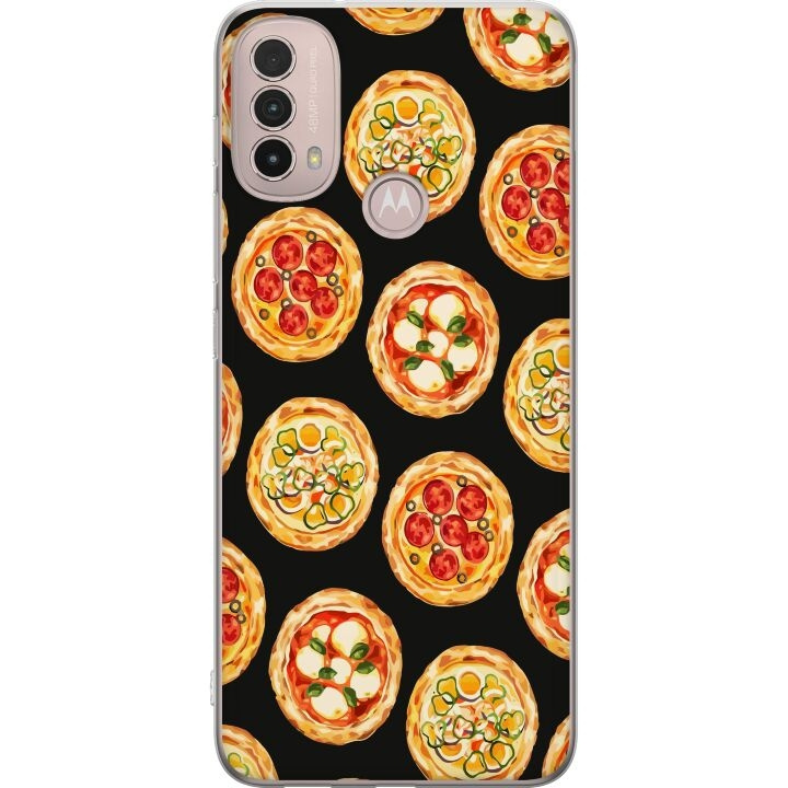 Mobilcover til Motorola Moto E40 med Pizza motiv i gruppen SMARTPHONES & TABLETS / Mobil Beskyttelse / Motorola hos TP E-commerce Nordic AB (A54300)