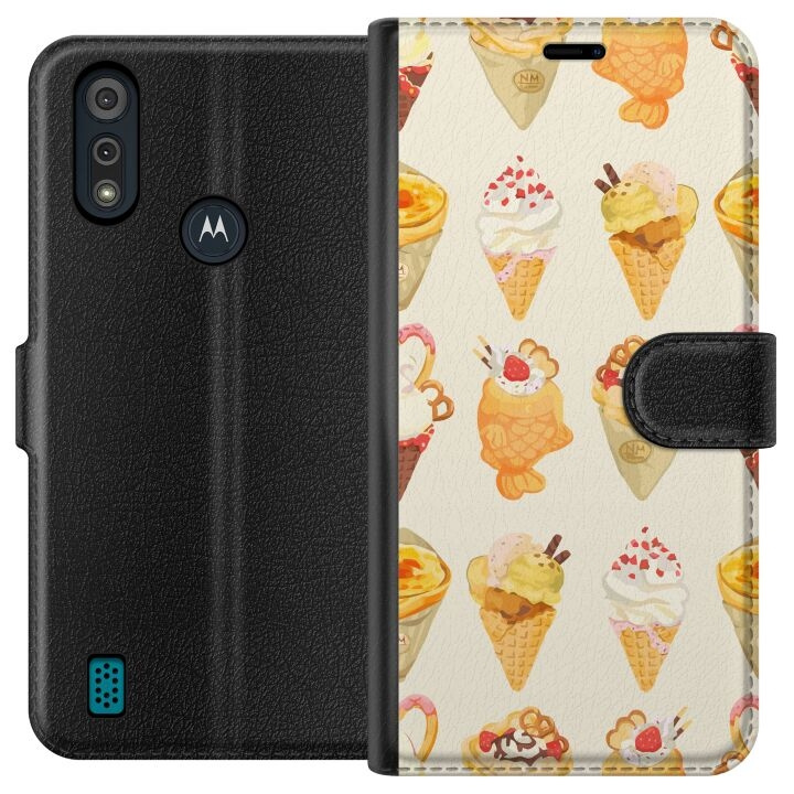 Tegnebogsetui til Motorola Moto E6i med Glasagtigt motiv i gruppen SMARTPHONES & TABLETS / Mobil Beskyttelse / Motorola hos TP E-commerce Nordic AB (A54325)