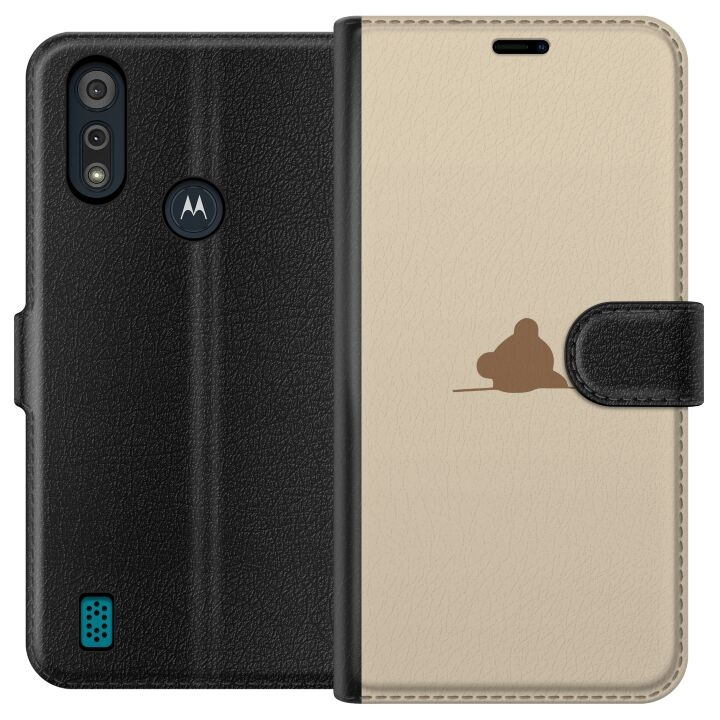 Tegnebogsetui til Motorola Moto E6i med Nalle motiv i gruppen SMARTPHONES & TABLETS / Mobil Beskyttelse / Motorola hos TP E-commerce Nordic AB (A54334)