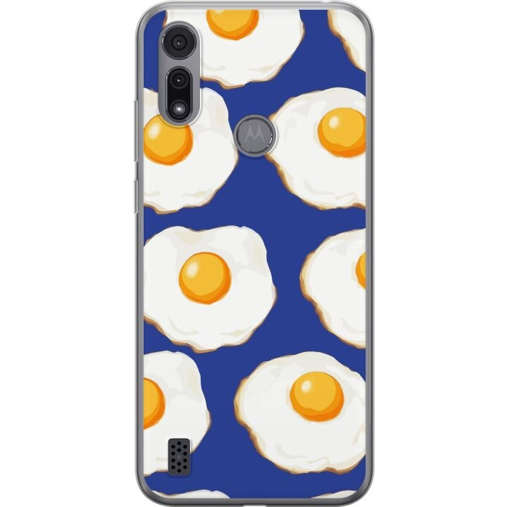 Mobilcover til Motorola Moto E6i med Stegte æg motiv i gruppen SMARTPHONES & TABLETS / Mobil Beskyttelse / Motorola hos TP E-commerce Nordic AB (A54347)