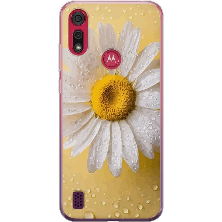 Mobilcover til Motorola Moto E6s (2020) med Porcelænsblomst motiv i gruppen SMARTPHONES & TABLETS / Mobil Beskyttelse / Motorola hos TP E-commerce Nordic AB (A54368)