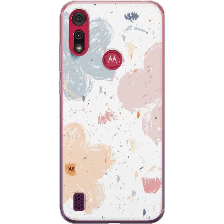 Mobilcover til Motorola Moto E6s (2020) med Blomster motiv i gruppen SMARTPHONES & TABLETS / Mobil Beskyttelse / Motorola hos TP E-commerce Nordic AB (A54380)