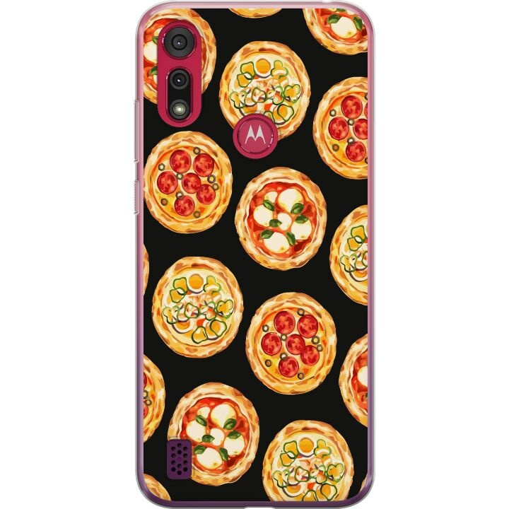 Mobilcover til Motorola Moto E6s (2020) med Pizza motiv i gruppen SMARTPHONES & TABLETS / Mobil Beskyttelse / Motorola hos TP E-commerce Nordic AB (A54381)