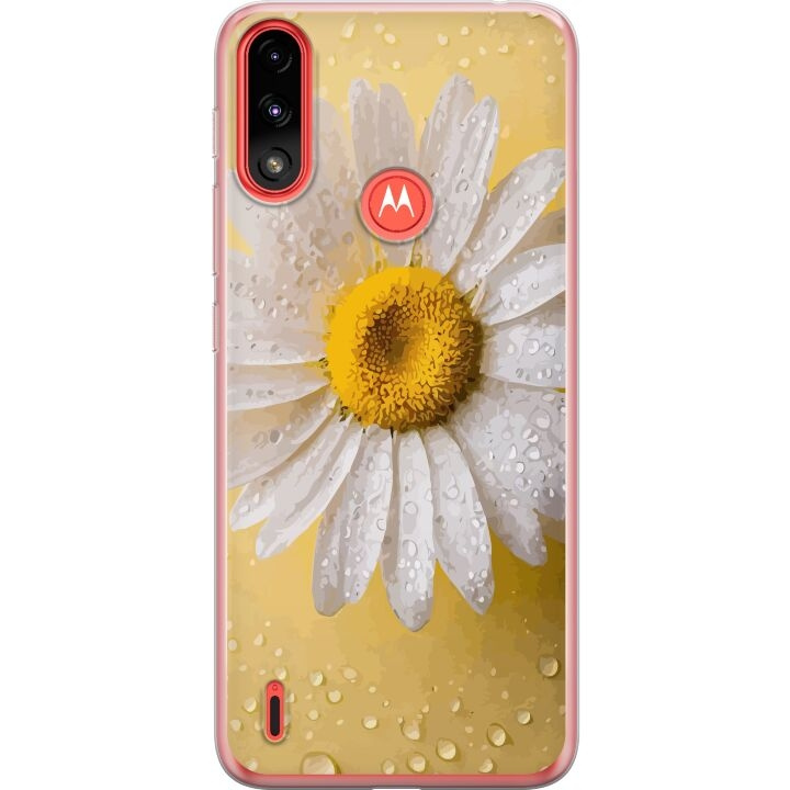 Mobilcover til Motorola Moto E7 Power med Porcelænsblomst motiv i gruppen SMARTPHONES & TABLETS / Mobil Beskyttelse / Motorola hos TP E-commerce Nordic AB (A54449)