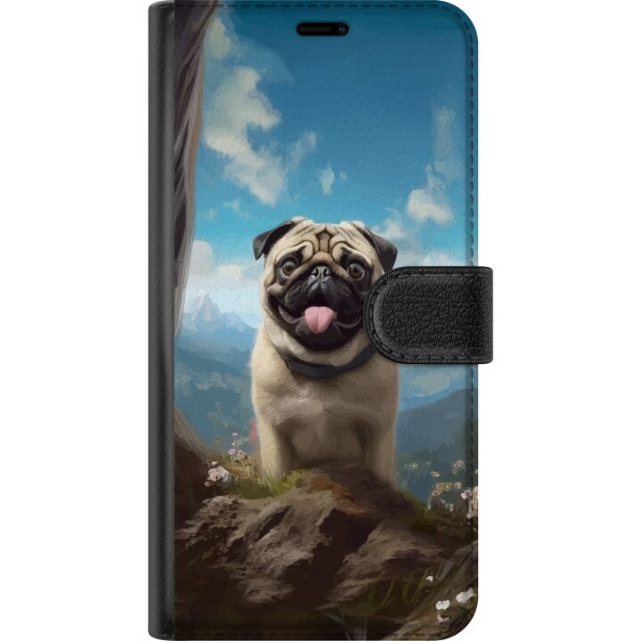 Tegnebogsetui til Motorola Edge 40 med Glad Hund motiv i gruppen SMARTPHONES & TABLETS / Mobil Beskyttelse / Motorola hos TP E-commerce Nordic AB (A54494)