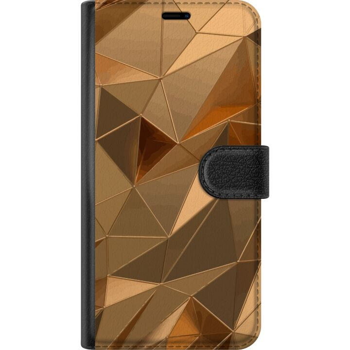 Tegnebogsetui til Motorola Edge 40 med 3D Guld motiv i gruppen SMARTPHONES & TABLETS / Mobil Beskyttelse / Motorola hos TP E-commerce Nordic AB (A54500)