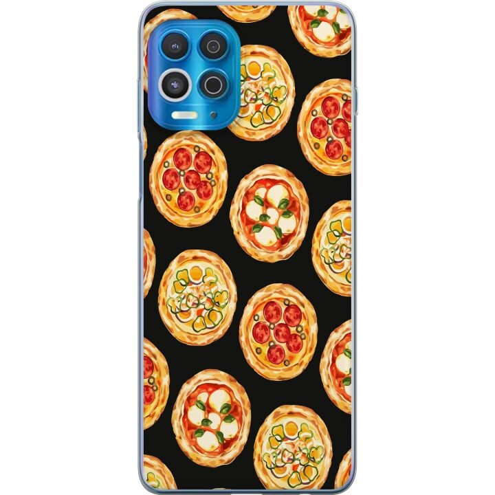 Mobilcover til Motorola Edge S med Pizza motiv i gruppen SMARTPHONES & TABLETS / Mobil Beskyttelse / Motorola hos TP E-commerce Nordic AB (A54570)