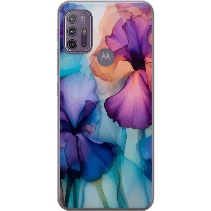 Mobilcover til Motorola Moto G10 med Magiske blomster motiv i gruppen SMARTPHONES & TABLETS / Mobil Beskyttelse / Motorola hos TP E-commerce Nordic AB (A54587)