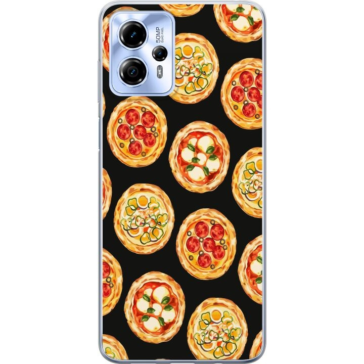 Mobilcover til Motorola Moto G13 med Pizza motiv i gruppen SMARTPHONES & TABLETS / Mobil Beskyttelse / Motorola hos TP E-commerce Nordic AB (A54678)