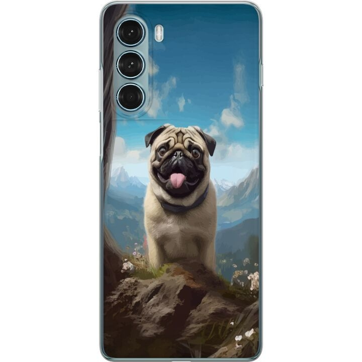 Mobilcover til Motorola Moto G200 5G med Glad Hund motiv i gruppen SMARTPHONES & TABLETS / Mobil Beskyttelse / Motorola hos TP E-commerce Nordic AB (A54737)