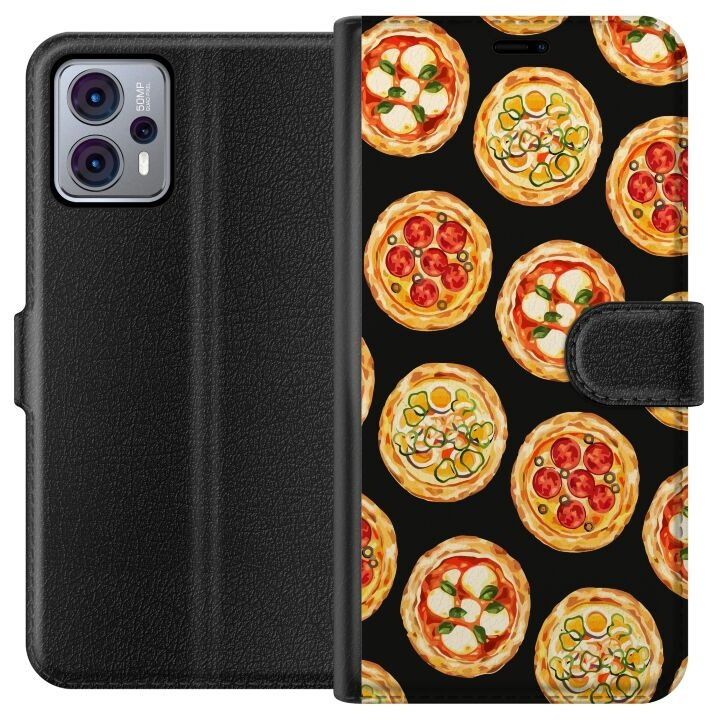 Tegnebogsetui til Motorola Moto G23 med Pizza motiv i gruppen SMARTPHONES & TABLETS / Mobil Beskyttelse / Motorola hos TP E-commerce Nordic AB (A54786)