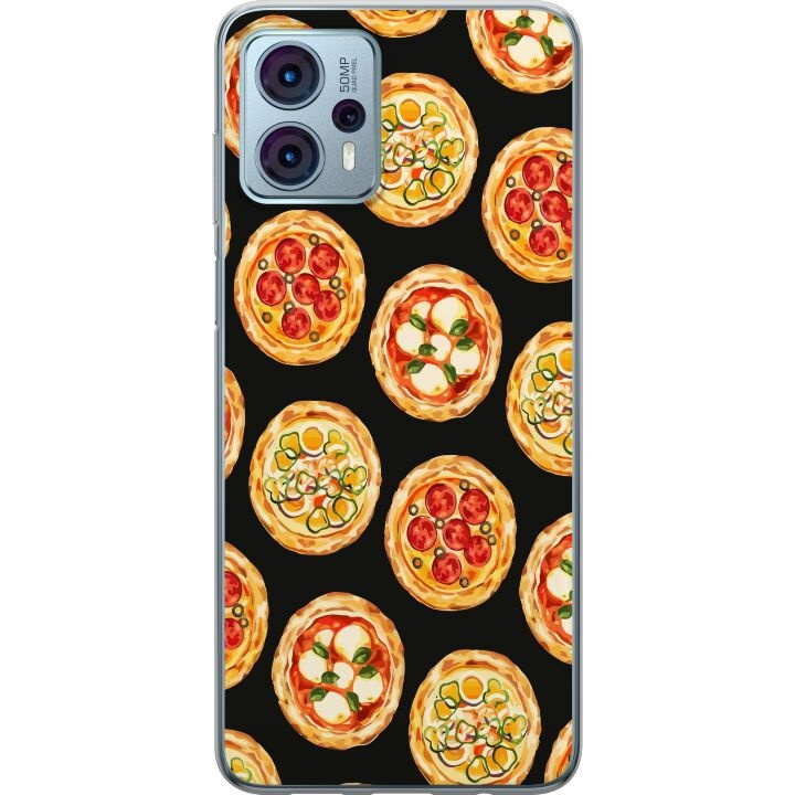 Mobilcover til Motorola Moto G23 med Pizza motiv i gruppen SMARTPHONES & TABLETS / Mobil Beskyttelse / Motorola hos TP E-commerce Nordic AB (A54813)