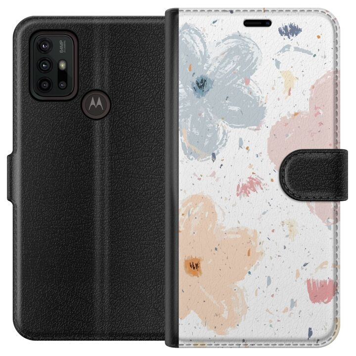 Tegnebogsetui til Motorola Moto G30 med Blomster motiv i gruppen SMARTPHONES & TABLETS / Mobil Beskyttelse / Motorola hos TP E-commerce Nordic AB (A54839)