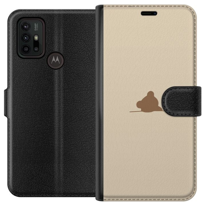 Tegnebogsetui til Motorola Moto G30 med Nalle motiv i gruppen SMARTPHONES & TABLETS / Mobil Beskyttelse / Motorola hos TP E-commerce Nordic AB (A54847)