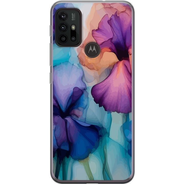 Mobilcover til Motorola Moto G30 med Magiske blomster motiv i gruppen SMARTPHONES & TABLETS / Mobil Beskyttelse / Motorola hos TP E-commerce Nordic AB (A54857)