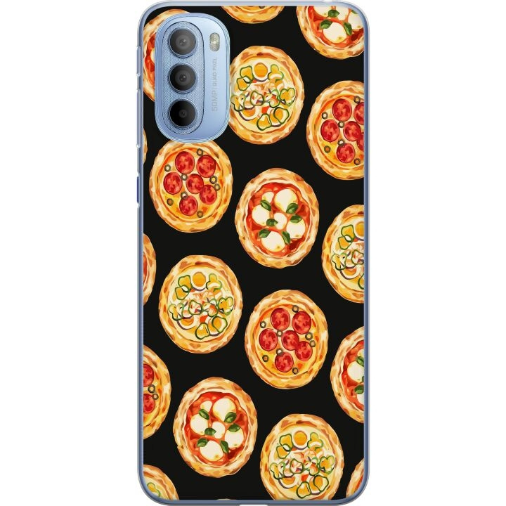 Mobilcover til Motorola Moto G31 med Pizza motiv i gruppen SMARTPHONES & TABLETS / Mobil Beskyttelse / Motorola hos TP E-commerce Nordic AB (A54921)