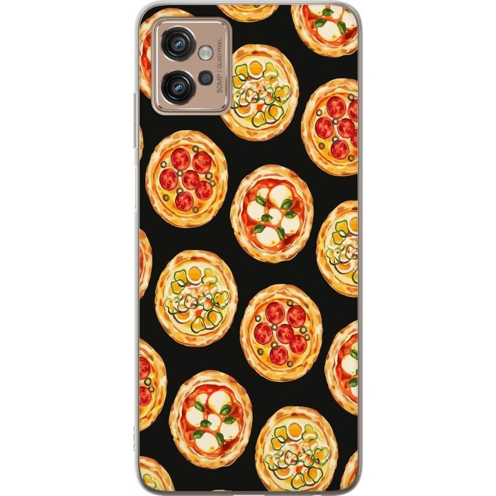 Mobilcover til Motorola Moto G32 med Pizza motiv i gruppen SMARTPHONES & TABLETS / Mobil Beskyttelse / Motorola hos TP E-commerce Nordic AB (A54948)