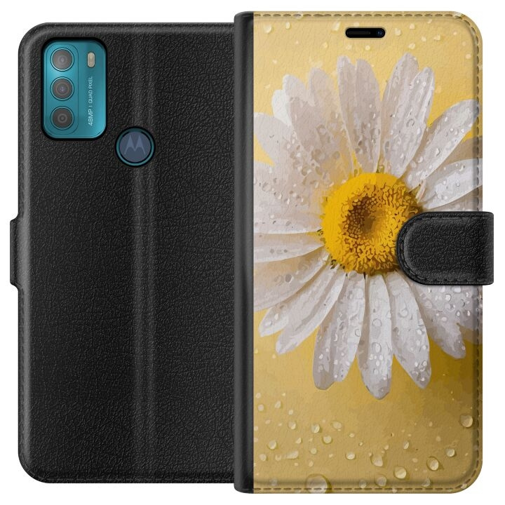 Tegnebogsetui til Motorola Moto G50 med Porcelænsblomst motiv i gruppen SMARTPHONES & TABLETS / Mobil Beskyttelse / Motorola hos TP E-commerce Nordic AB (A55016)