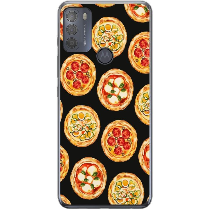 Mobilcover til Motorola Moto G50 med Pizza motiv i gruppen SMARTPHONES & TABLETS / Mobil Beskyttelse / Motorola hos TP E-commerce Nordic AB (A55056)