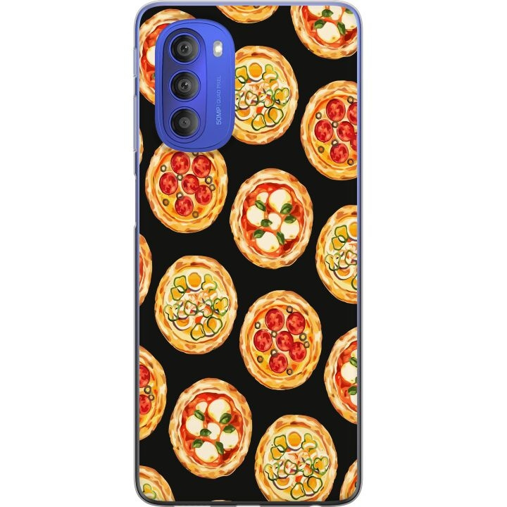 Mobilcover til Motorola Moto G51 5G med Pizza motiv i gruppen SMARTPHONES & TABLETS / Mobil Beskyttelse / Motorola hos TP E-commerce Nordic AB (A55083)