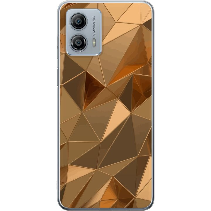 Mobilcover til Motorola Moto G53 med 3D Guld motiv i gruppen SMARTPHONES & TABLETS / Mobil Beskyttelse / Motorola hos TP E-commerce Nordic AB (A55148)