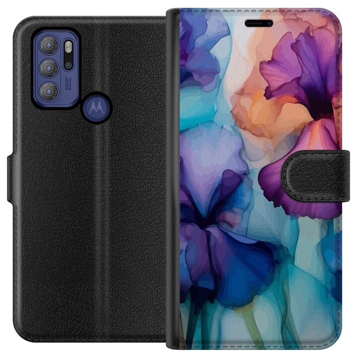 Tegnebogsetui til Motorola Moto G60S med Magiske blomster motiv i gruppen SMARTPHONES & TABLETS / Mobil Beskyttelse / Motorola hos TP E-commerce Nordic AB (A55181)