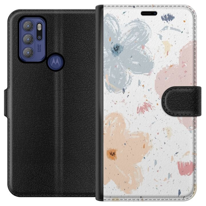 Tegnebogsetui til Motorola Moto G60S med Blomster motiv i gruppen SMARTPHONES & TABLETS / Mobil Beskyttelse / Motorola hos TP E-commerce Nordic AB (A55190)