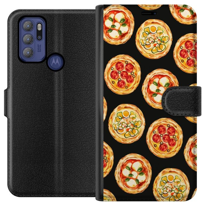 Tegnebogsetui til Motorola Moto G60S med Pizza motiv i gruppen SMARTPHONES & TABLETS / Mobil Beskyttelse / Motorola hos TP E-commerce Nordic AB (A55191)