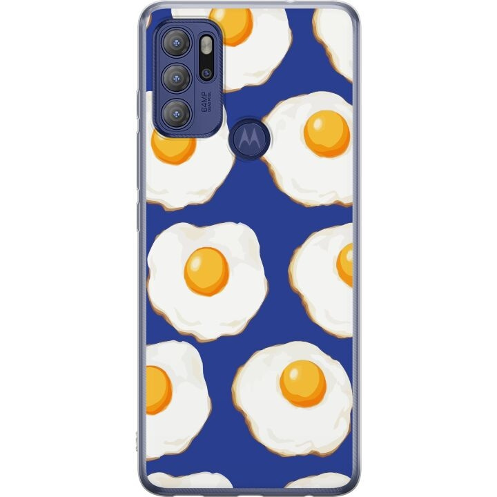 Mobilcover til Motorola Moto G60S med Stegte æg motiv i gruppen SMARTPHONES & TABLETS / Mobil Beskyttelse / Motorola hos TP E-commerce Nordic AB (A55211)