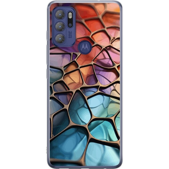 Mobilcover til Motorola Moto G60S med Metallict mønster motiv i gruppen SMARTPHONES & TABLETS / Mobil Beskyttelse / Motorola hos TP E-commerce Nordic AB (A55215)