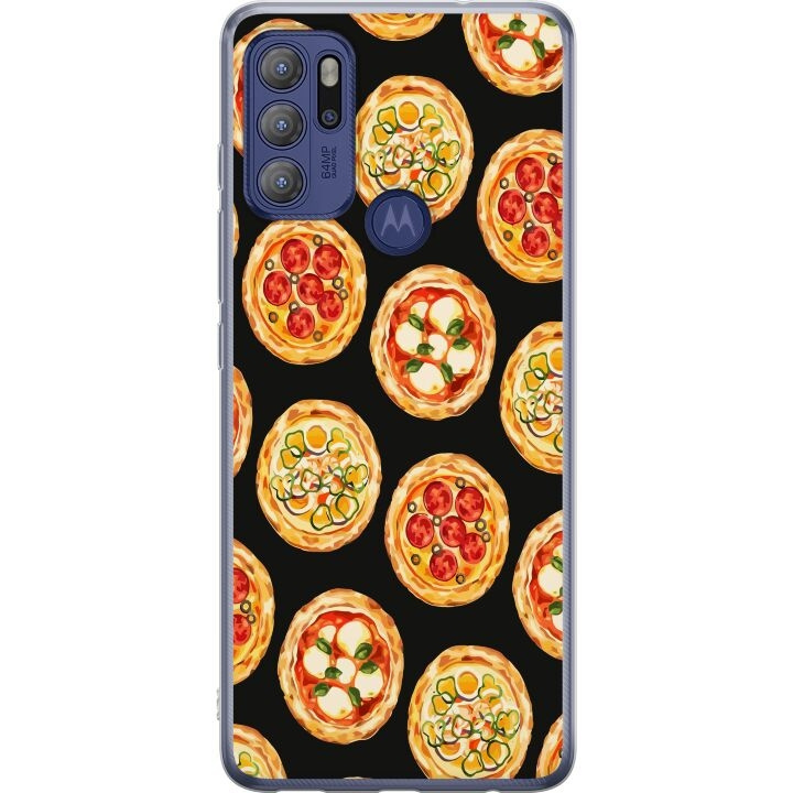 Mobilcover til Motorola Moto G60S med Pizza motiv i gruppen SMARTPHONES & TABLETS / Mobil Beskyttelse / Motorola hos TP E-commerce Nordic AB (A55218)