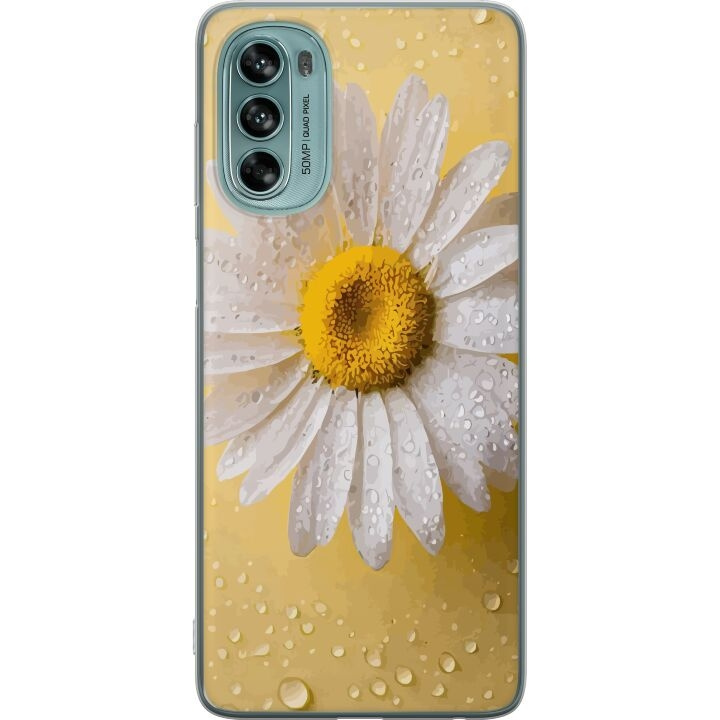 Mobilcover til Motorola Moto G62 5G med Porcelænsblomst motiv i gruppen SMARTPHONES & TABLETS / Mobil Beskyttelse / Motorola hos TP E-commerce Nordic AB (A55232)