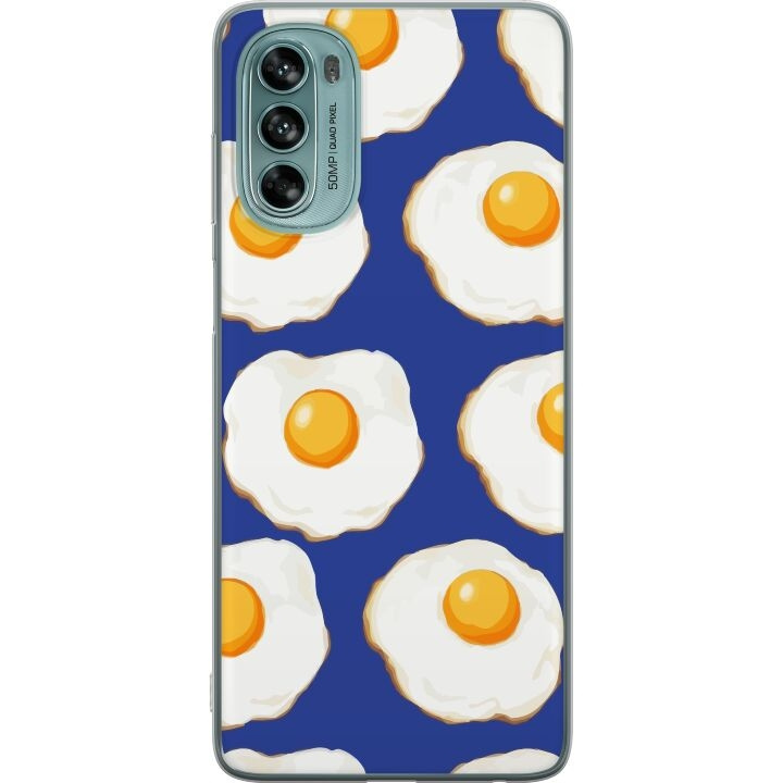 Mobilcover til Motorola Moto G62 5G med Stegte æg motiv i gruppen SMARTPHONES & TABLETS / Mobil Beskyttelse / Motorola hos TP E-commerce Nordic AB (A55238)