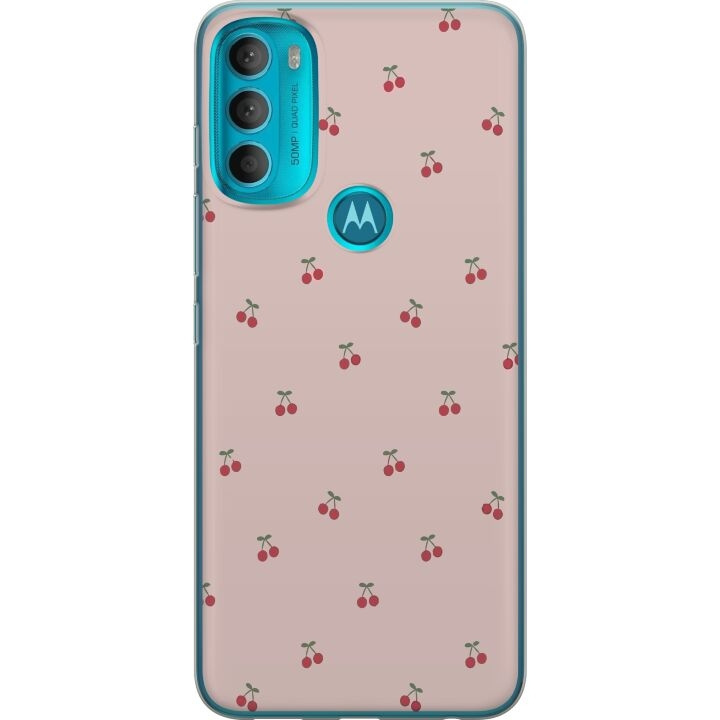 Mobilcover til Motorola Moto G71 5G med Kirsebær motiv i gruppen SMARTPHONES & TABLETS / Mobil Beskyttelse / Motorola hos TP E-commerce Nordic AB (A55293)