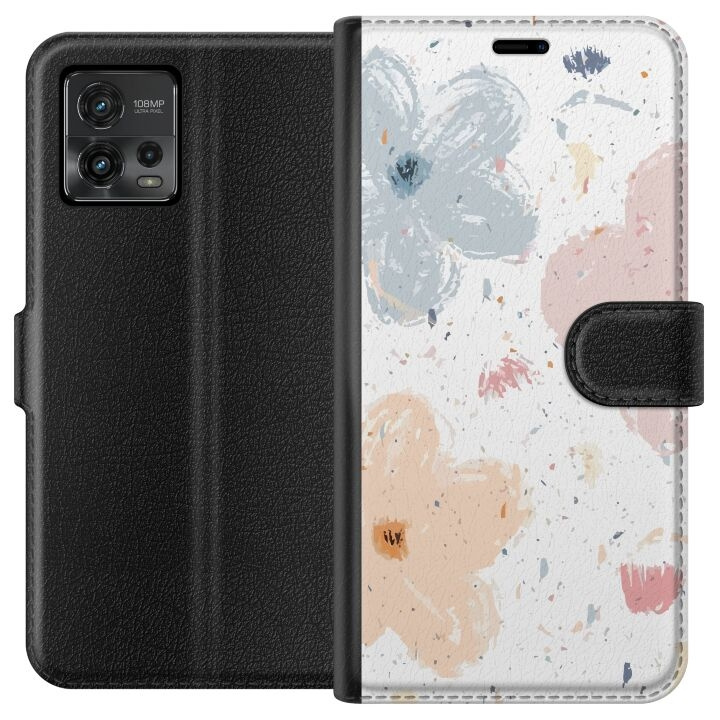 Tegnebogsetui til Motorola Moto G72 med Blomster motiv i gruppen SMARTPHONES & TABLETS / Mobil Beskyttelse / Motorola hos TP E-commerce Nordic AB (A55325)