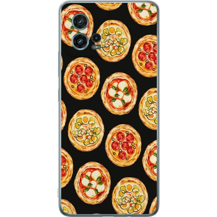 Mobilcover til Motorola Moto G72 med Pizza motiv i gruppen SMARTPHONES & TABLETS / Mobil Beskyttelse / Motorola hos TP E-commerce Nordic AB (A55353)