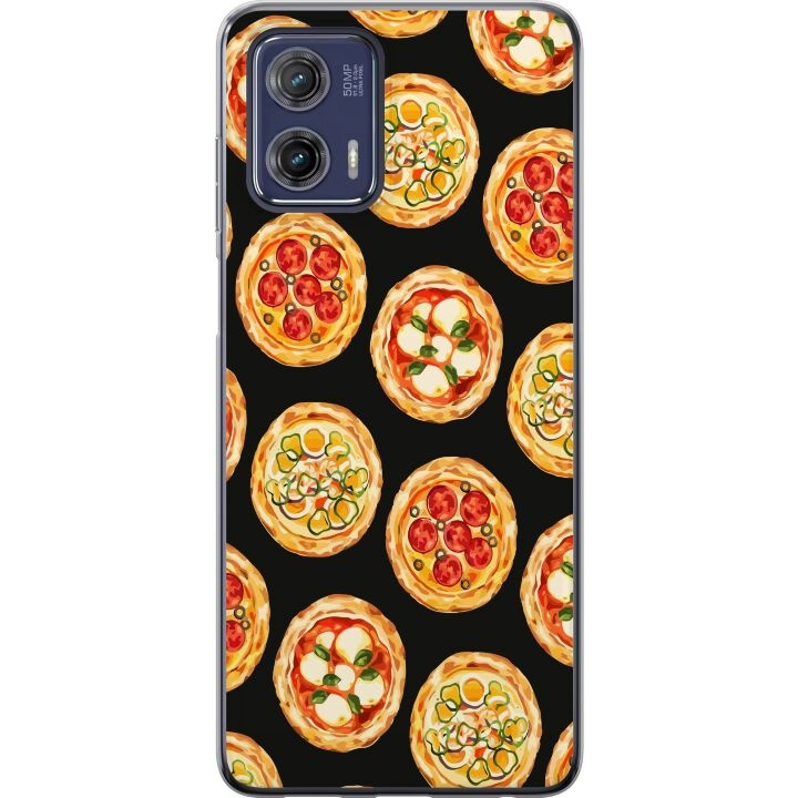 Mobilcover til Motorola Moto G73 med Pizza motiv i gruppen SMARTPHONES & TABLETS / Mobil Beskyttelse / Motorola hos TP E-commerce Nordic AB (A55407)