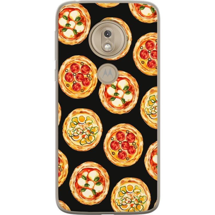 Mobilcover til Motorola Moto G7 Play med Pizza motiv i gruppen SMARTPHONES & TABLETS / Mobil Beskyttelse / Motorola hos TP E-commerce Nordic AB (A55461)