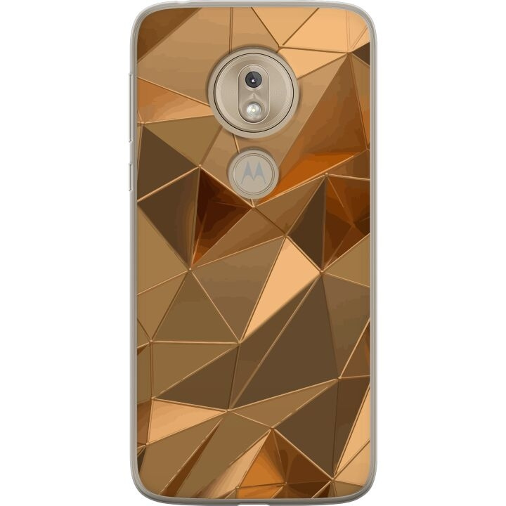 Mobilcover til Motorola Moto G7 Play med 3D Guld motiv i gruppen SMARTPHONES & TABLETS / Mobil Beskyttelse / Motorola hos TP E-commerce Nordic AB (A55472)