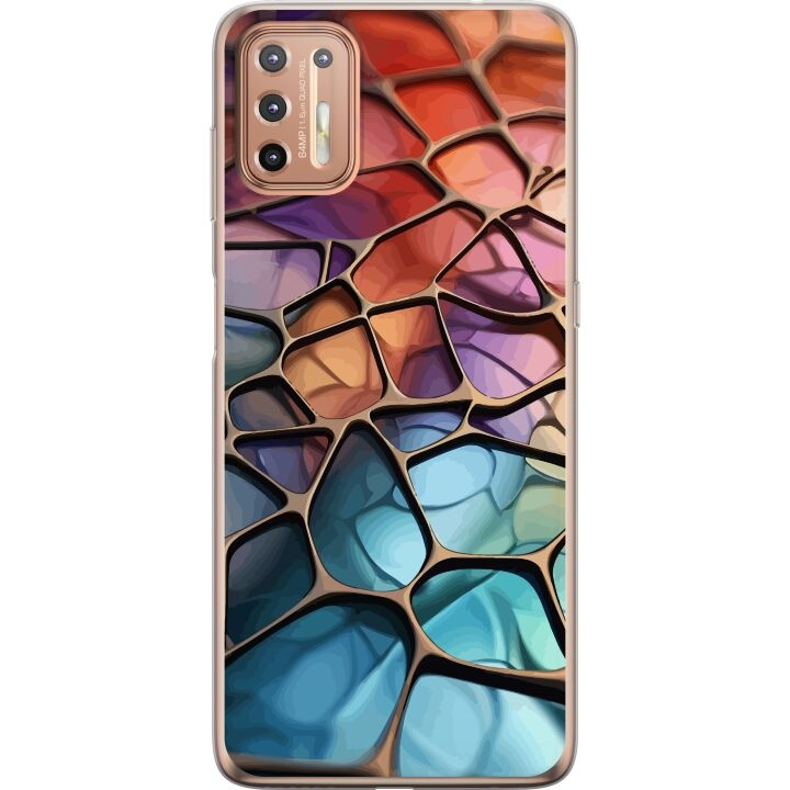 Mobilcover til Motorola Moto G9 Plus med Metallict mønster motiv i gruppen SMARTPHONES & TABLETS / Mobil Beskyttelse / Motorola hos TP E-commerce Nordic AB (A55539)