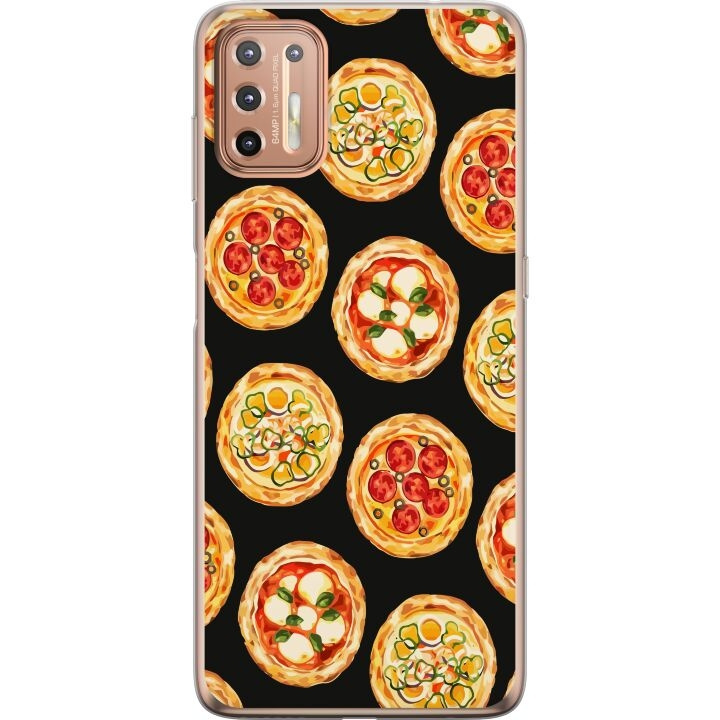 Mobilcover til Motorola Moto G9 Plus med Pizza motiv i gruppen SMARTPHONES & TABLETS / Mobil Beskyttelse / Motorola hos TP E-commerce Nordic AB (A55542)