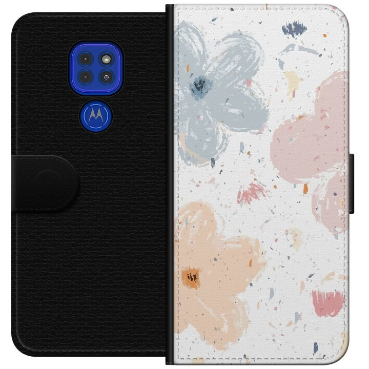 Tegnebogsetui til Motorola Moto G9 Play med Blomster motiv i gruppen SMARTPHONES & TABLETS / Mobil Beskyttelse / Motorola hos TP E-commerce Nordic AB (A55595)