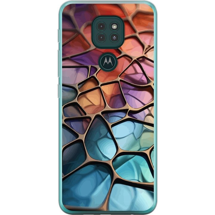 Mobilcover til Motorola Moto G9 Play med Metallict mønster motiv i gruppen SMARTPHONES & TABLETS / Mobil Beskyttelse / Motorola hos TP E-commerce Nordic AB (A55620)