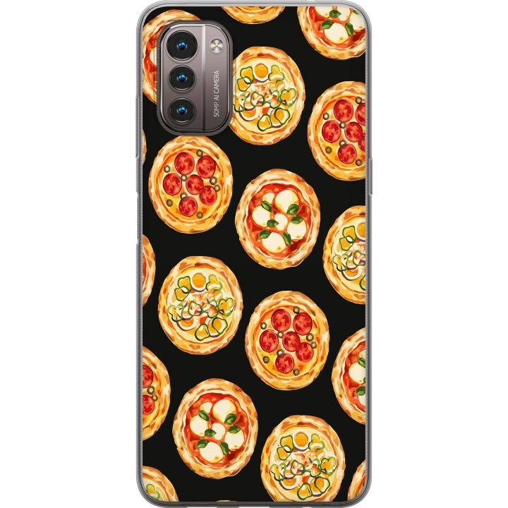 Mobilcover til Nokia G21 med Pizza motiv i gruppen SMARTPHONES & TABLETS / Mobil Beskyttelse / Nokia/Microsoft hos TP E-commerce Nordic AB (A56001)