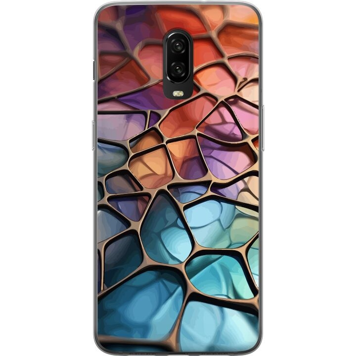 Mobilcover til OnePlus 6T med Metallict mønster motiv i gruppen SMARTPHONES & TABLETS / Mobil Beskyttelse / OnePlus hos TP E-commerce Nordic AB (A56565)