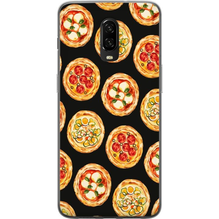 Mobilcover til OnePlus 6T med Pizza motiv i gruppen SMARTPHONES & TABLETS / Mobil Beskyttelse / OnePlus hos TP E-commerce Nordic AB (A56568)