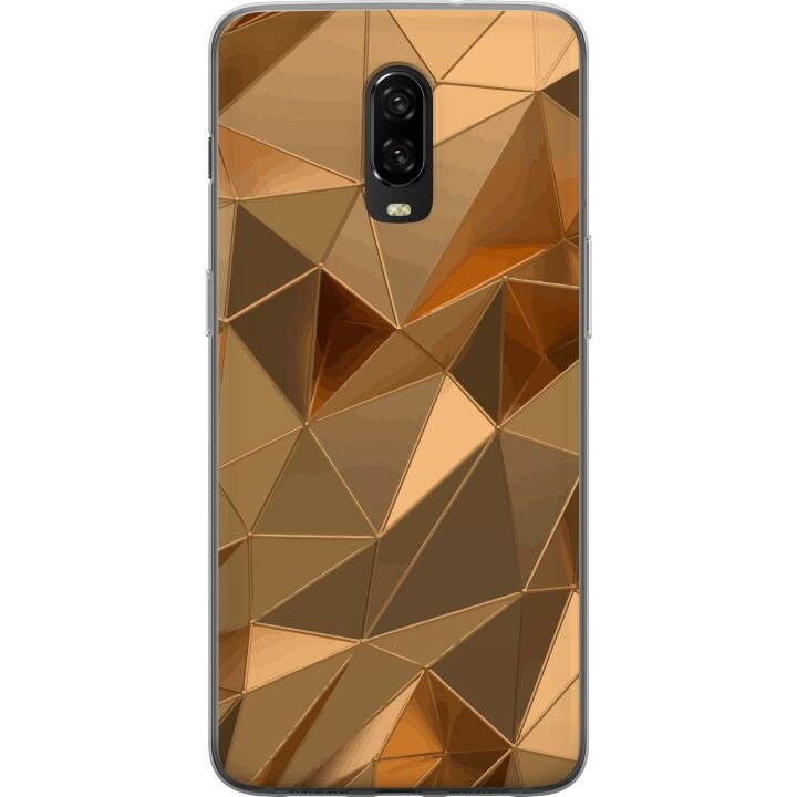 Mobilcover til OnePlus 6T med 3D Guld motiv i gruppen SMARTPHONES & TABLETS / Mobil Beskyttelse / OnePlus hos TP E-commerce Nordic AB (A56579)